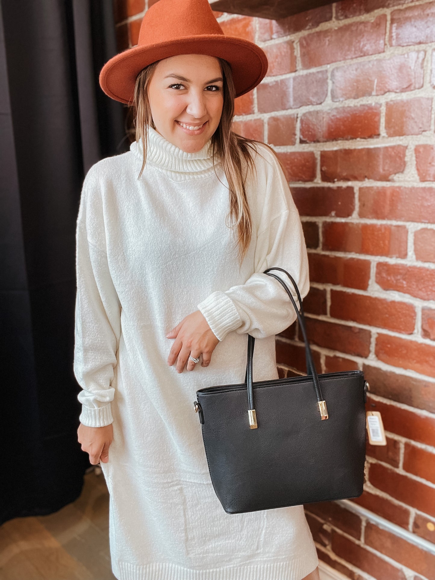 Too Cute Turtleneck Sweater Dress