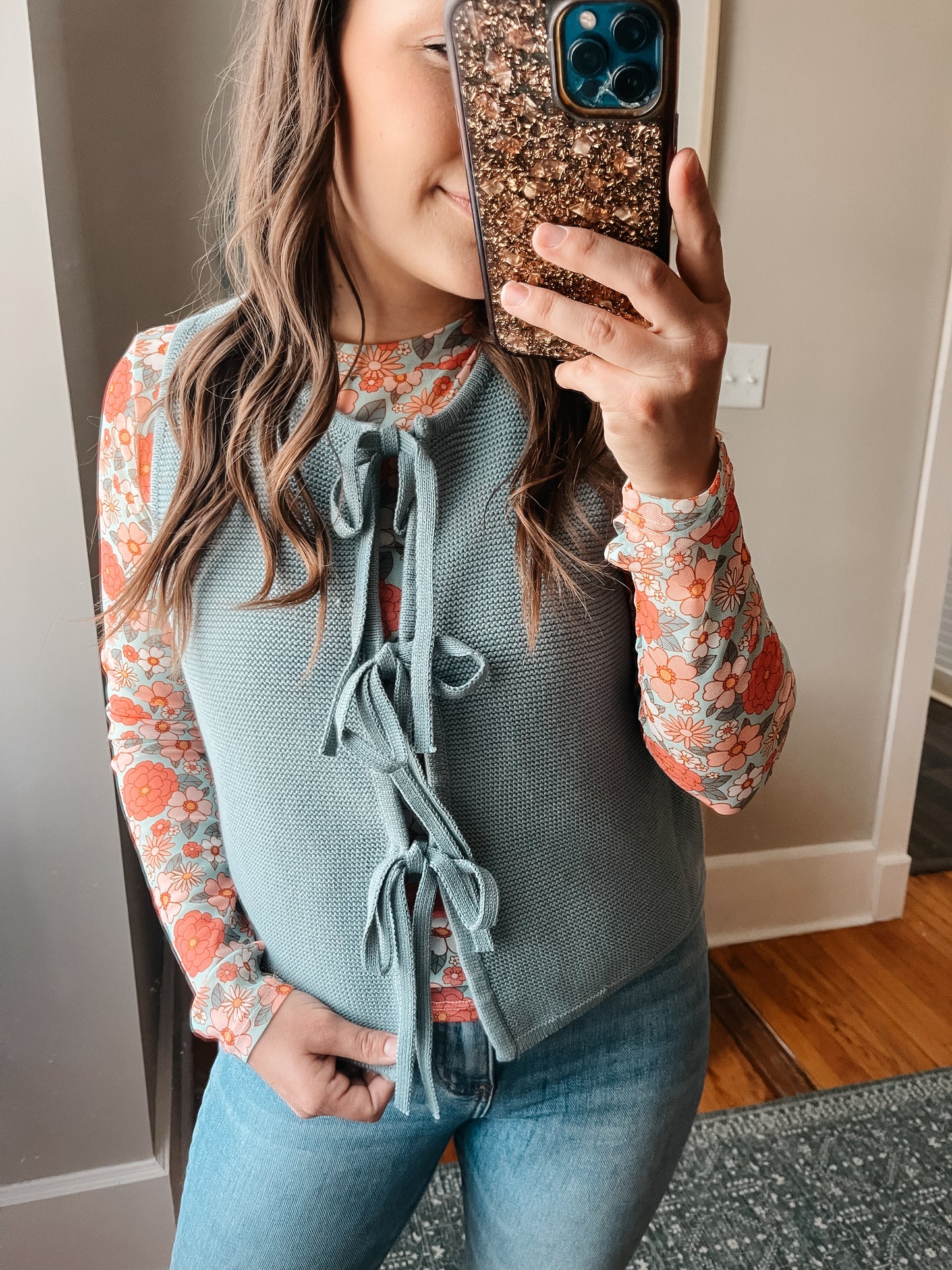 Hallie Front Tie Vest