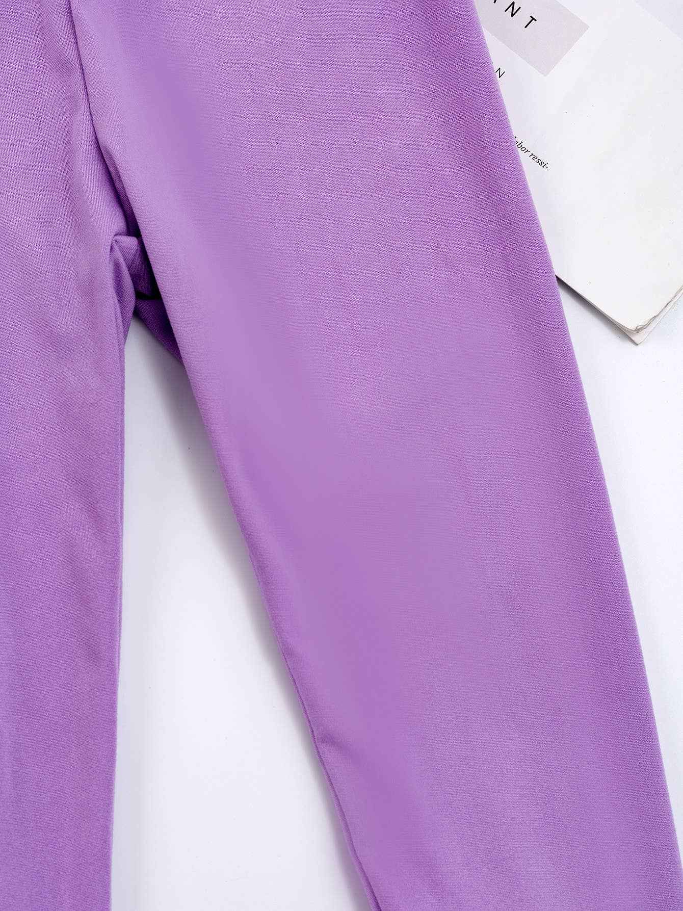 Double Ruffle Legging: Purple