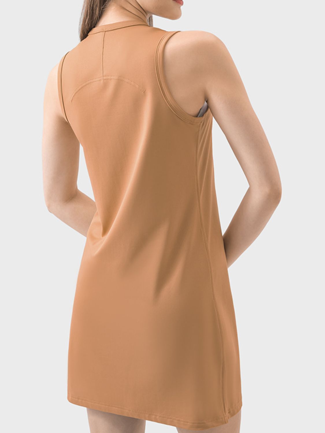 Round Neck Sleeveless Active Dress {5 colors}