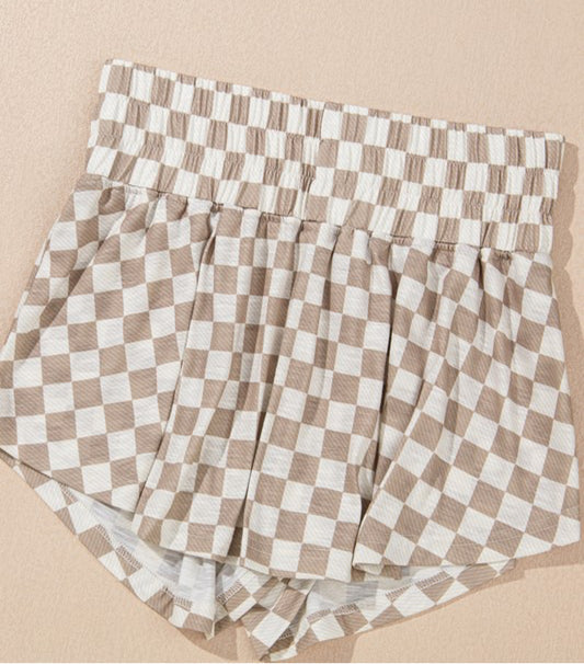 Checkerboard Top & High Waisted Skort Set PREORDER