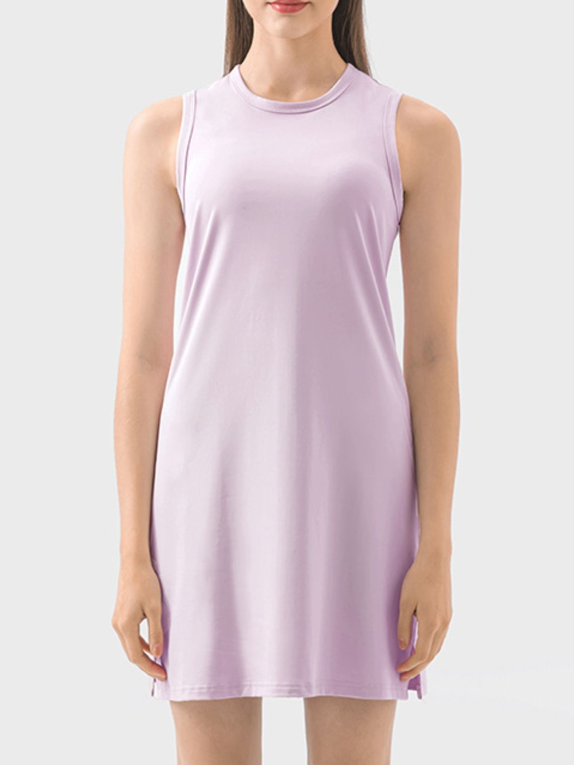 Round Neck Sleeveless Active Dress {5 colors}