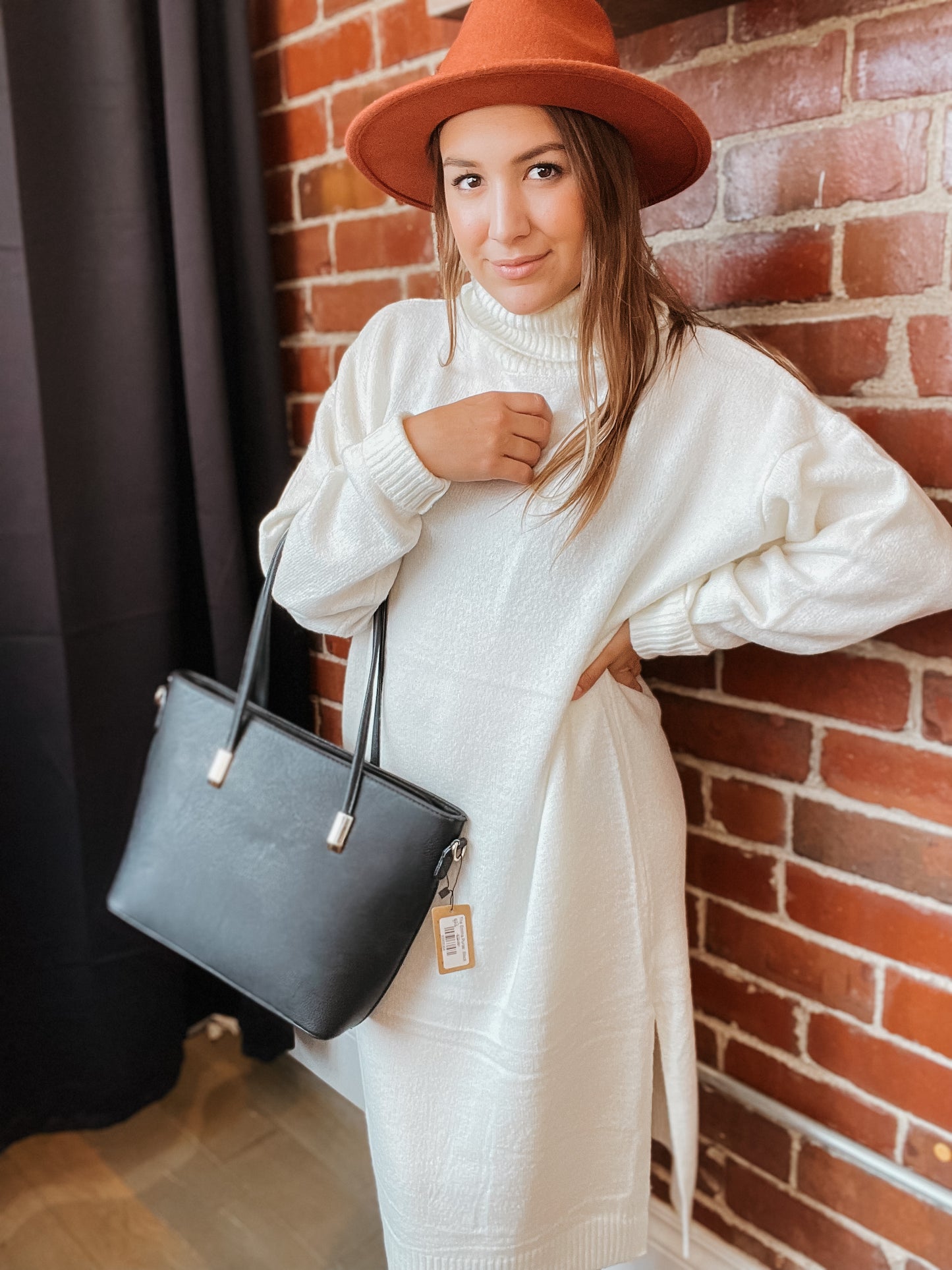 Too Cute Turtleneck Sweater Dress