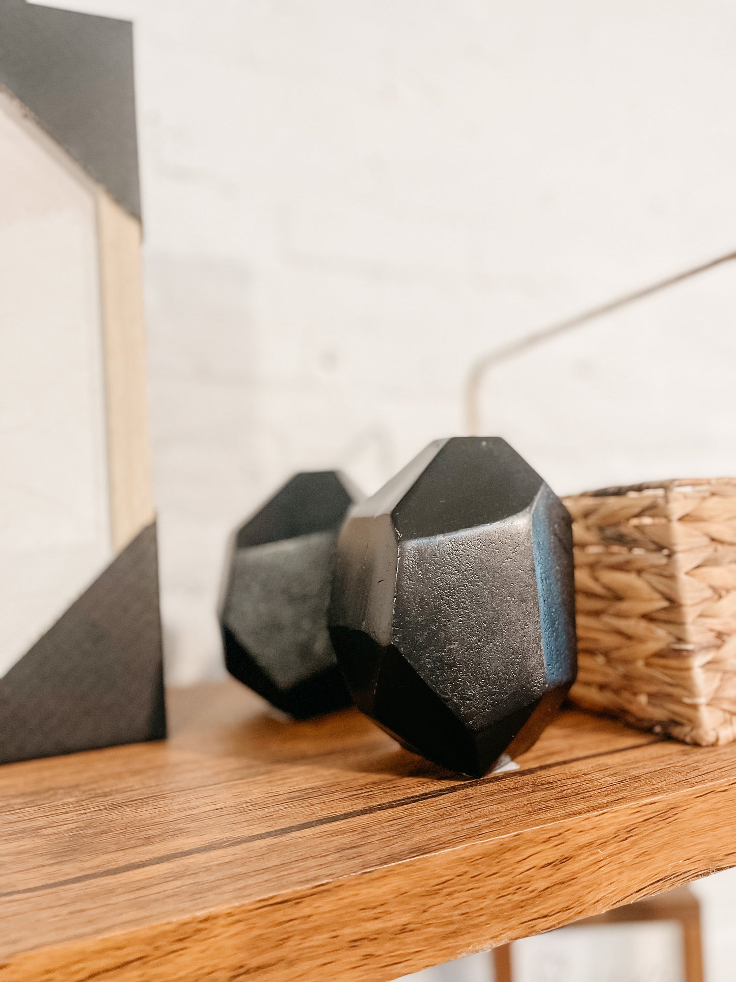 Geometric Vases: Black