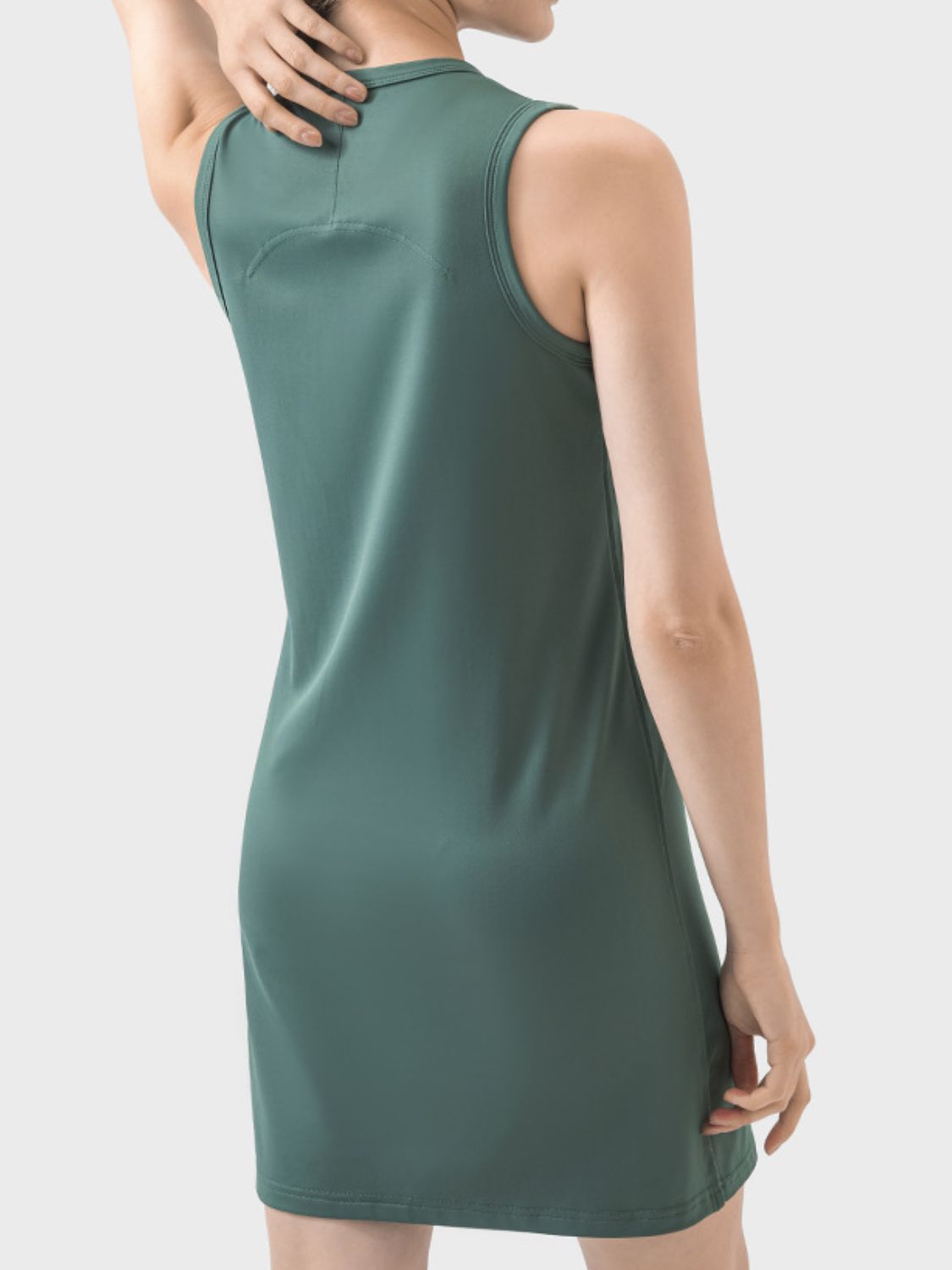 Round Neck Sleeveless Active Dress {5 colors}