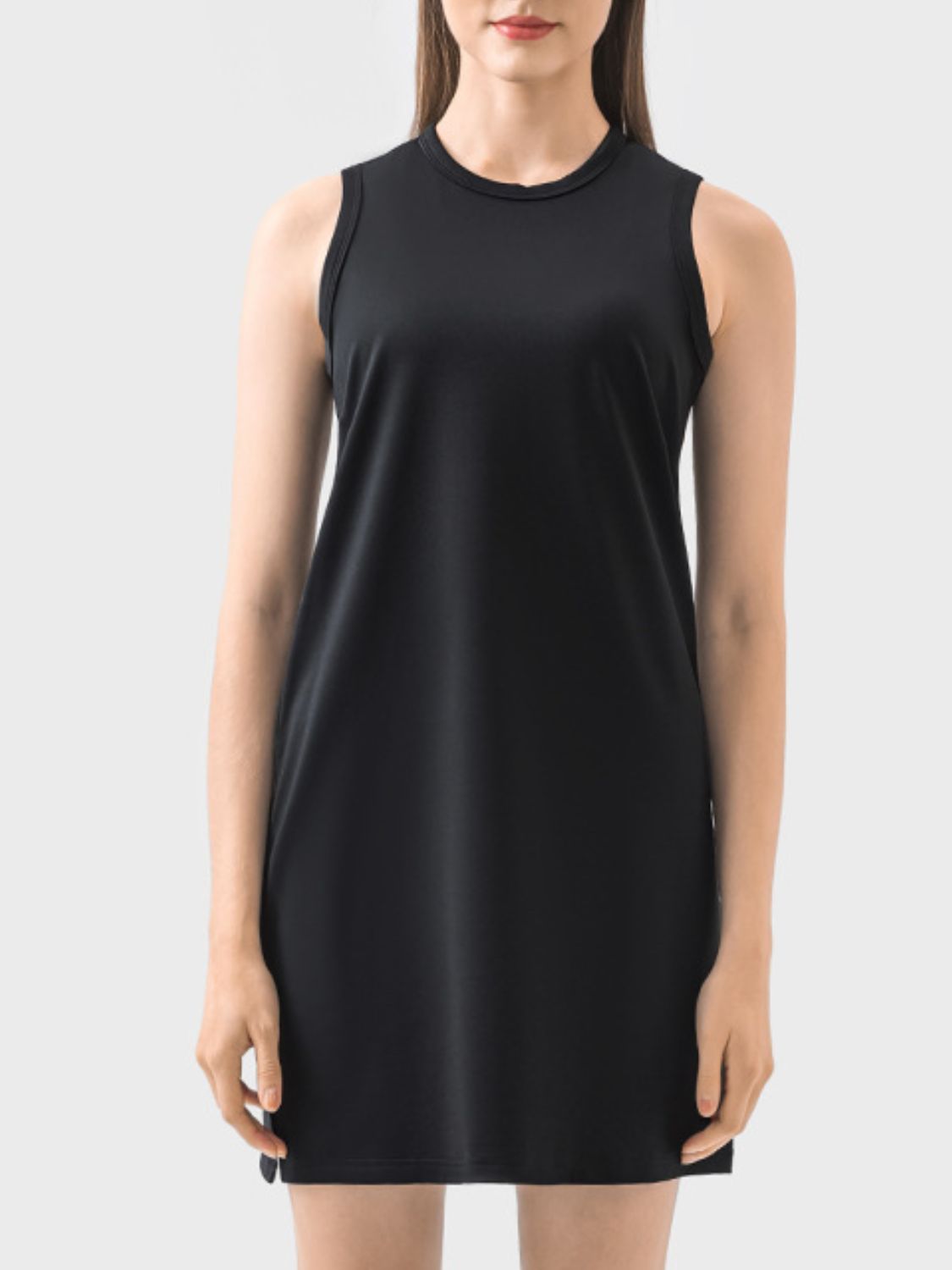 Round Neck Sleeveless Active Dress {5 colors}