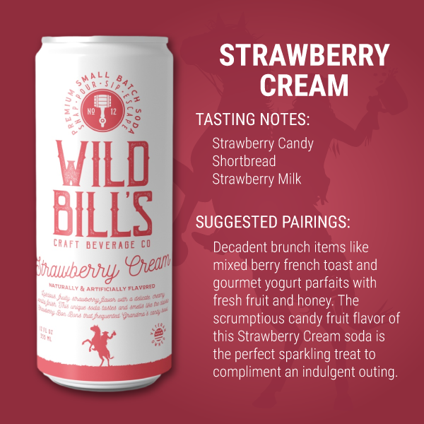 Strawberry Cream - Premium Cane Sugar Soda