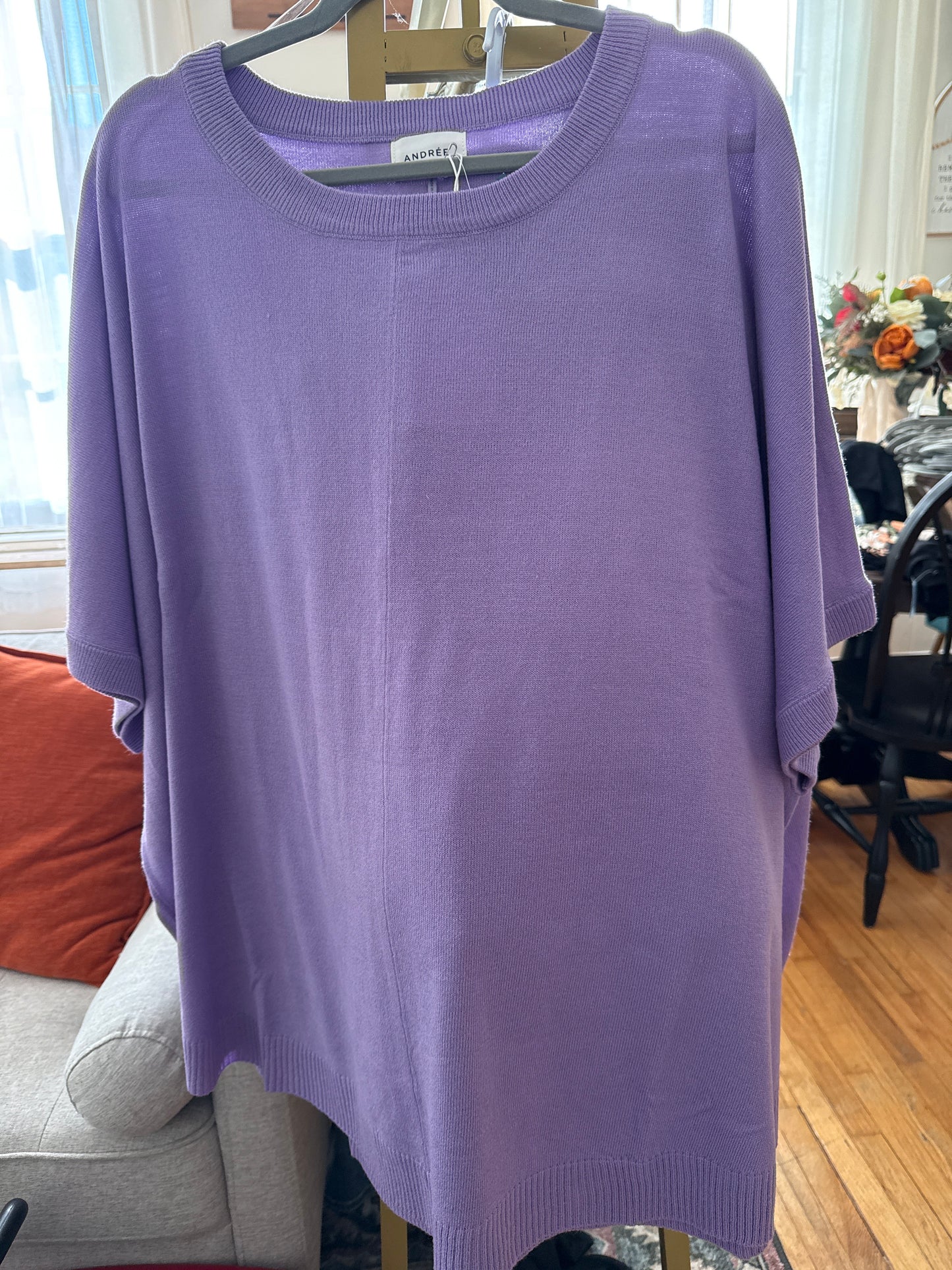Lavender Flowy Top 1-2X