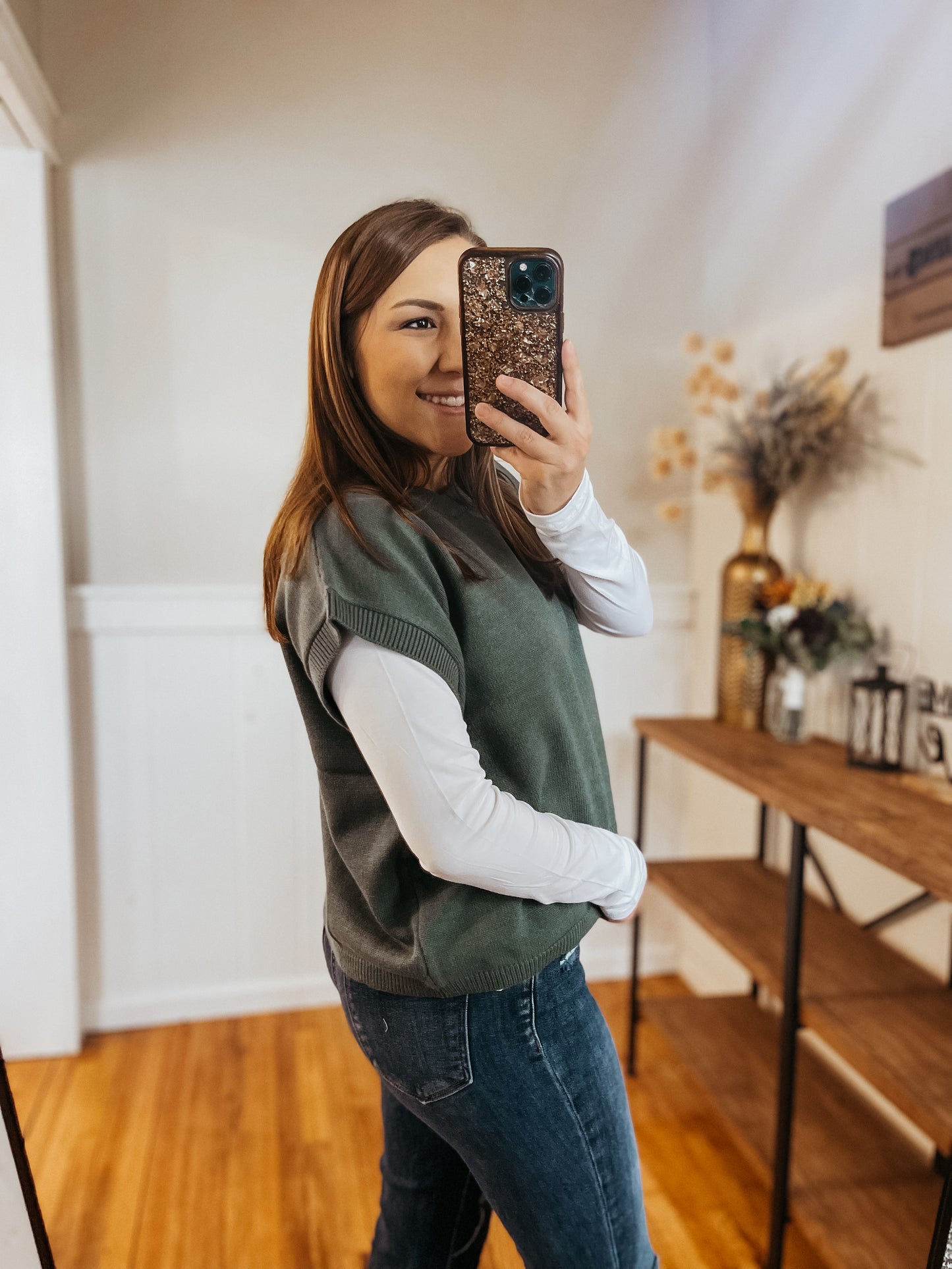 Cotton Crewneck White Long Sleeve
