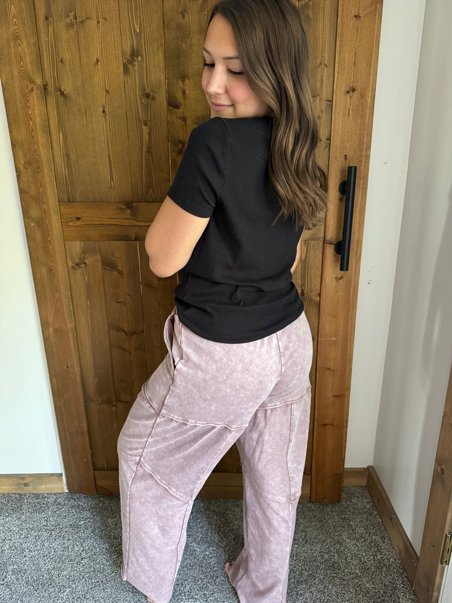 Tiered Wide Leg Patchwork Pants