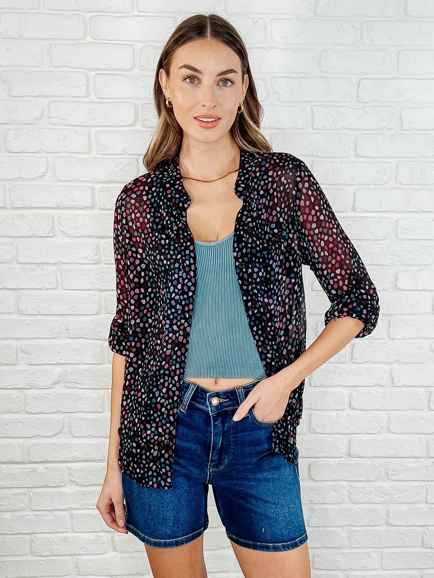 Doing the Most Polka Dot Blouse