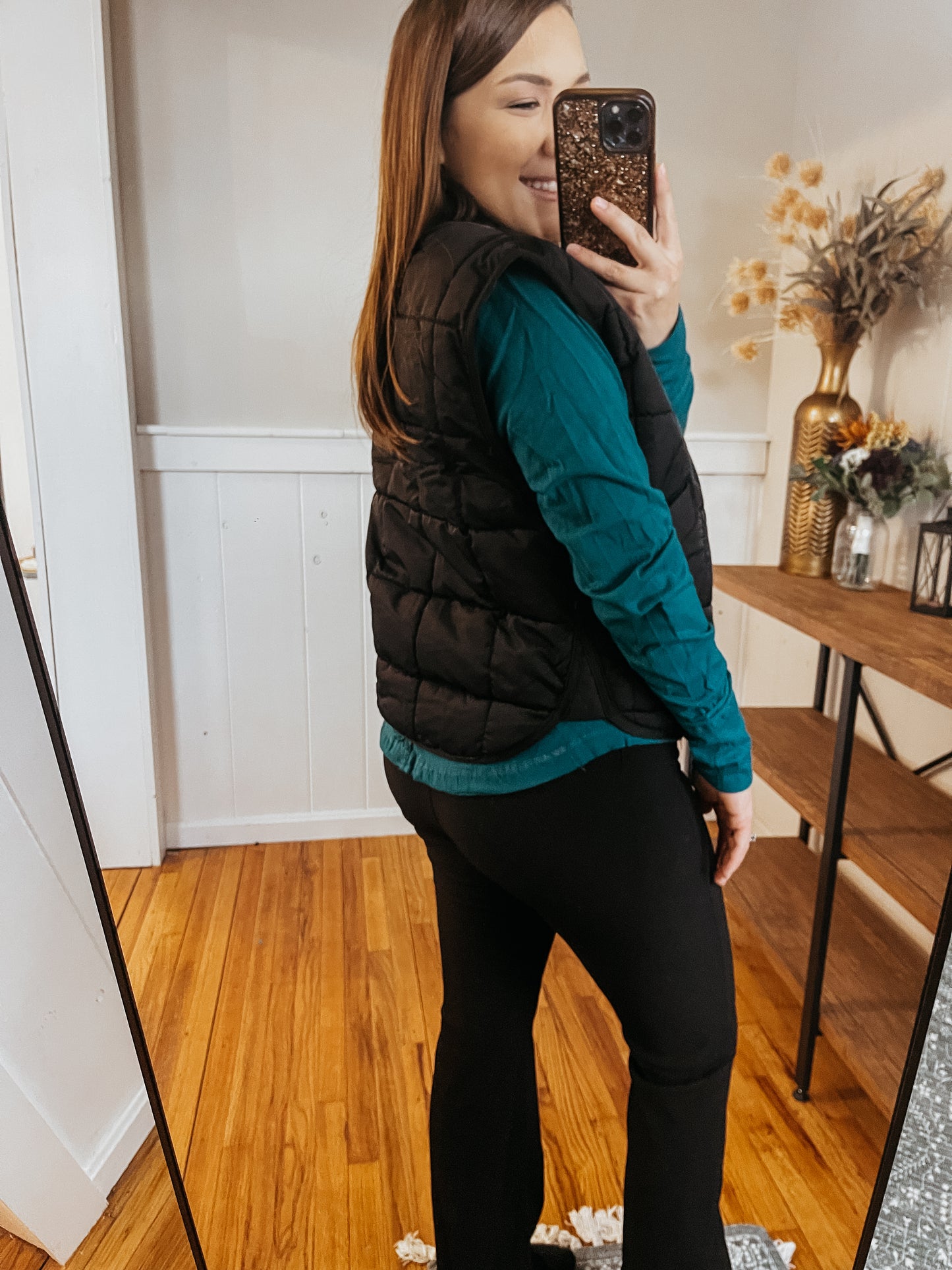 Black Puffer Vest