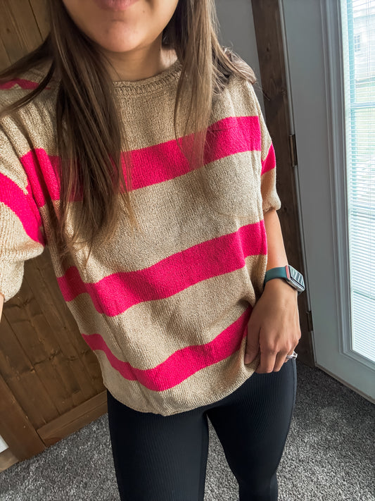 PREORDER: Lightweight Knit Striped Top