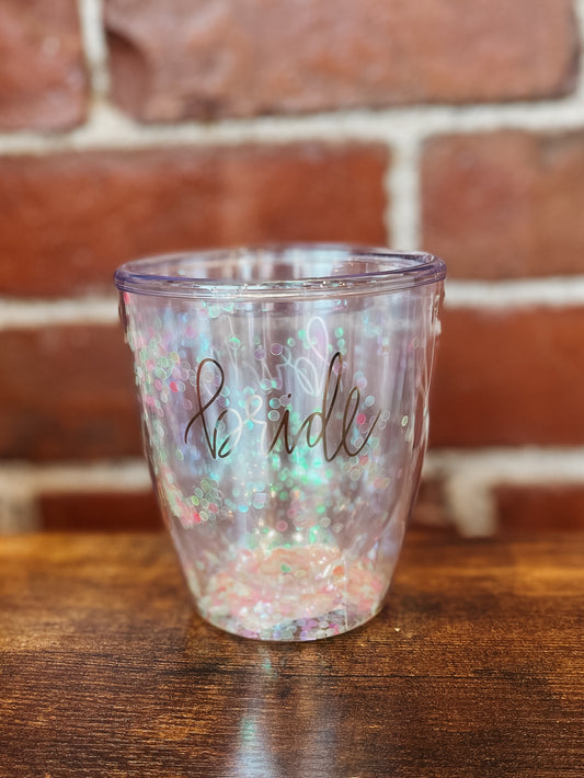 Glitter Wine Acrylic Bride (DEFECT)