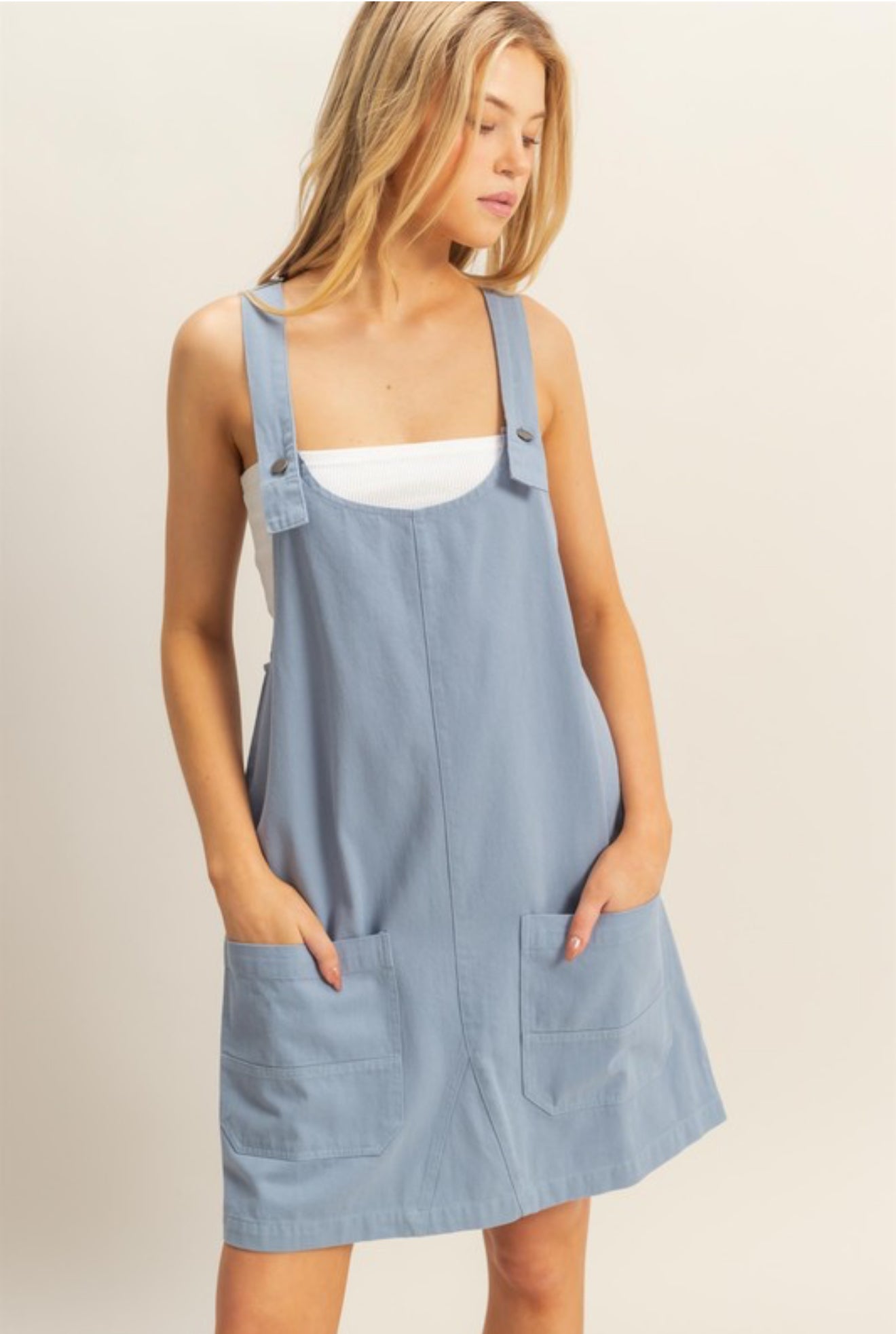 Denim Blue Overall Dress