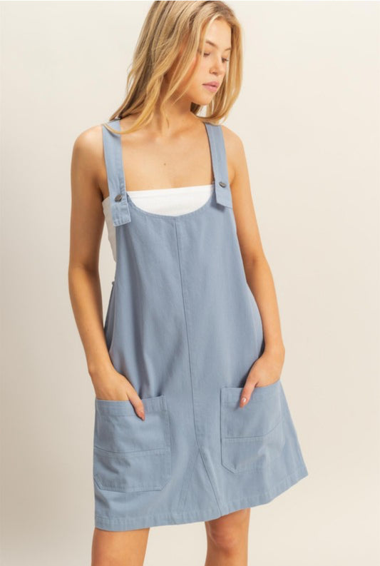 Denim Blue Overall Dress