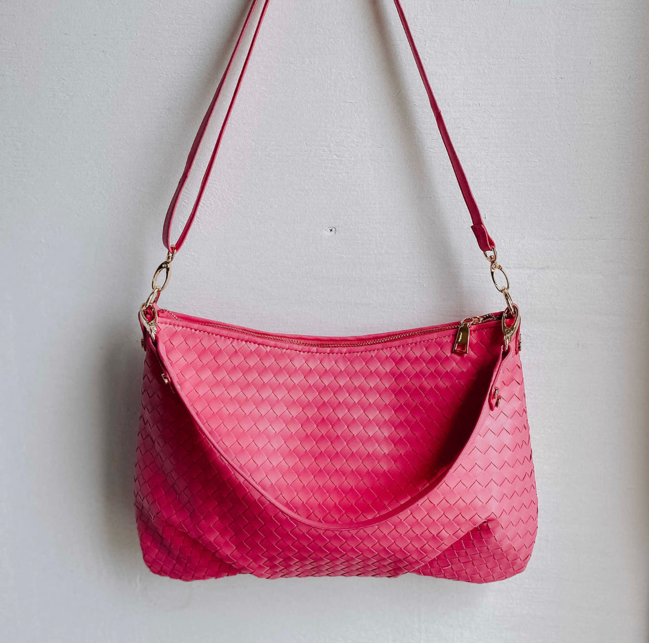 Remi Vegan Leather Tote: Pink