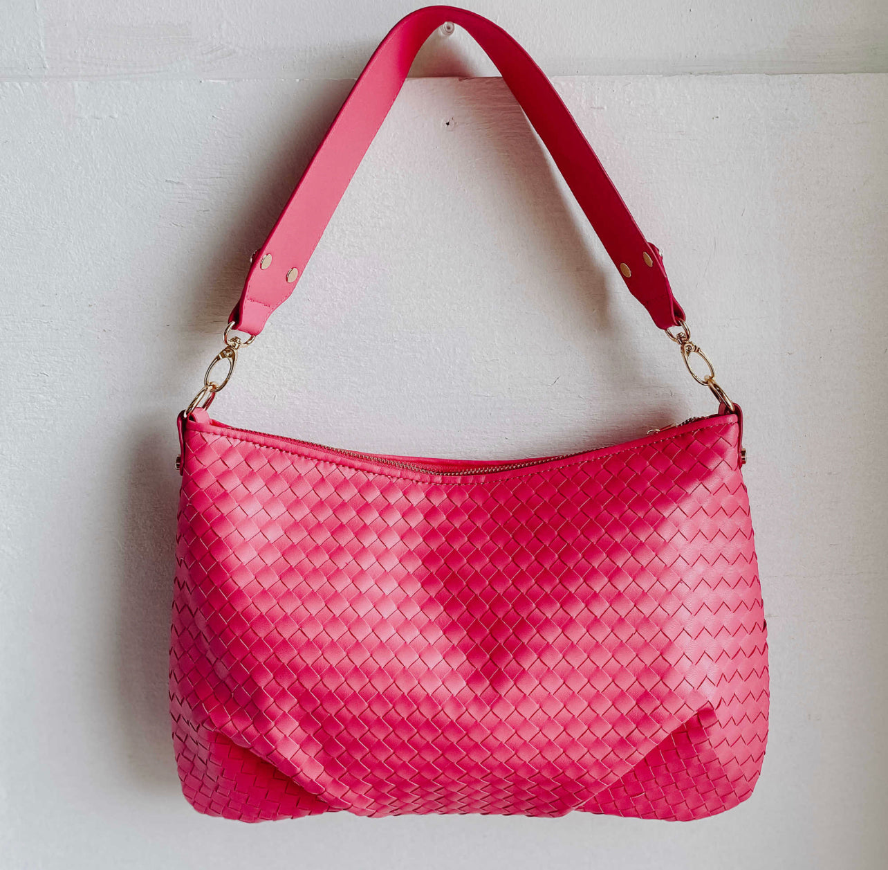 Remi Vegan Leather Tote: Pink
