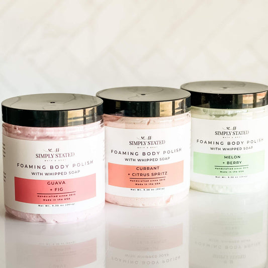 Seasonal Foaming Body Polish Collection | Limited Batch Scents