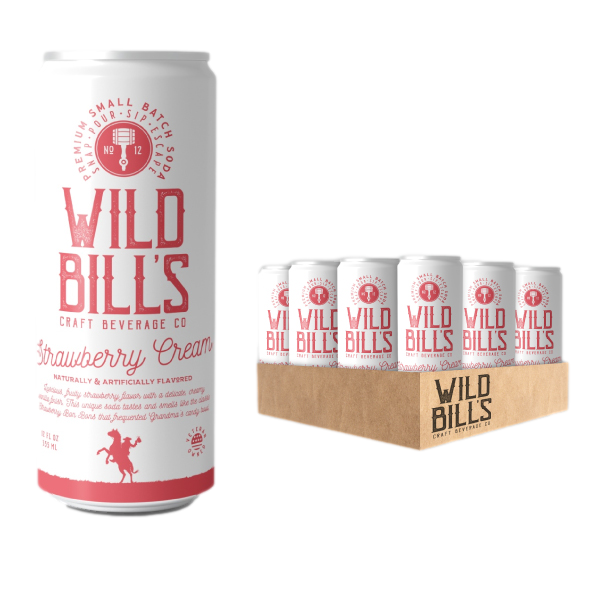 Strawberry Cream - Premium Cane Sugar Soda