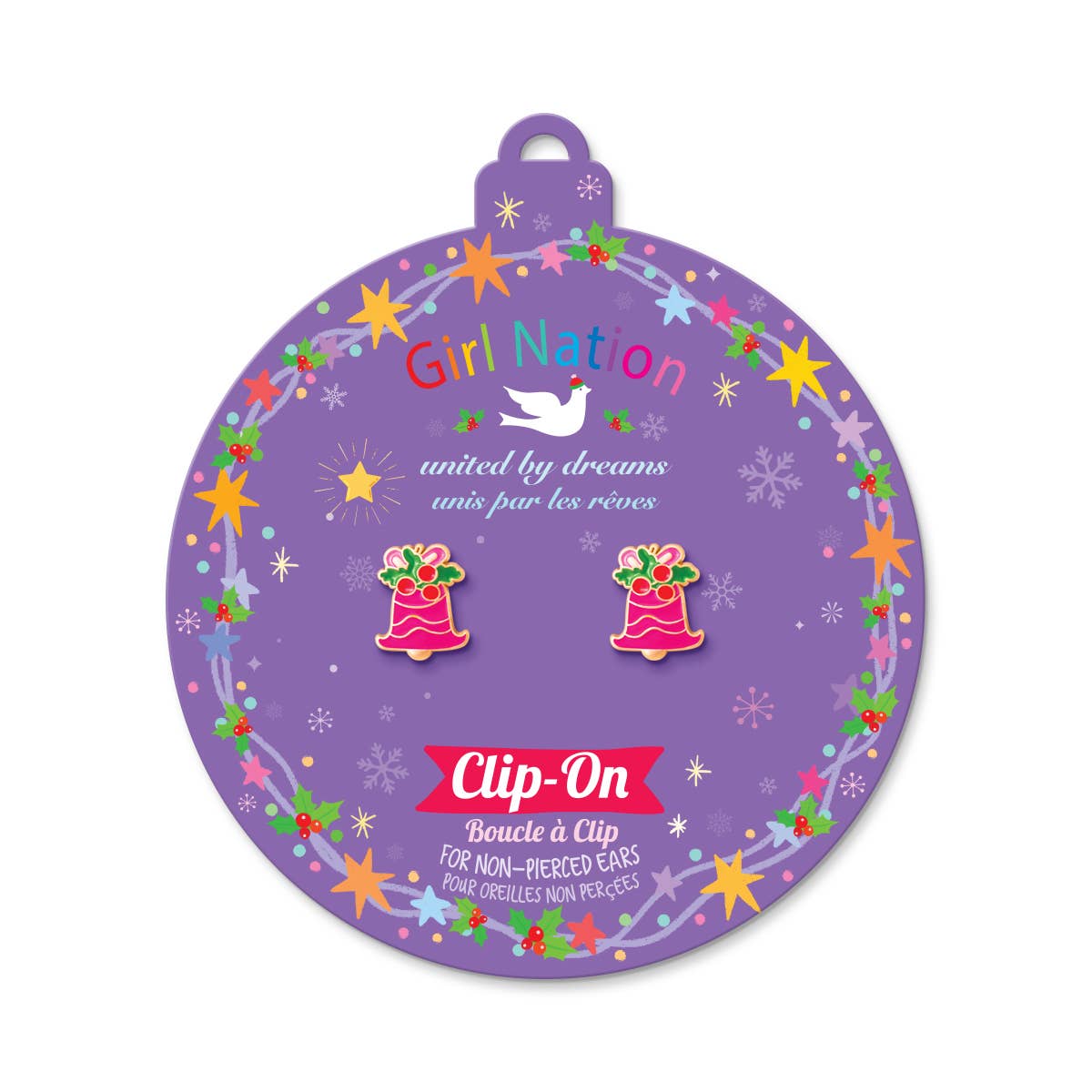 Jingle Bell Delight Clip On Earrings