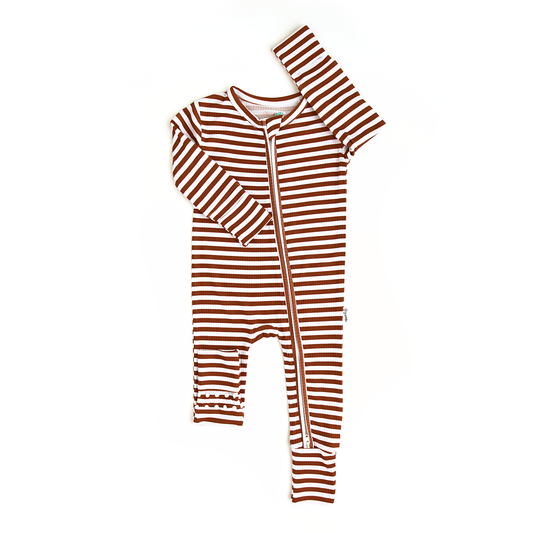 Chase Brown Ribbed ZIP Bamboo