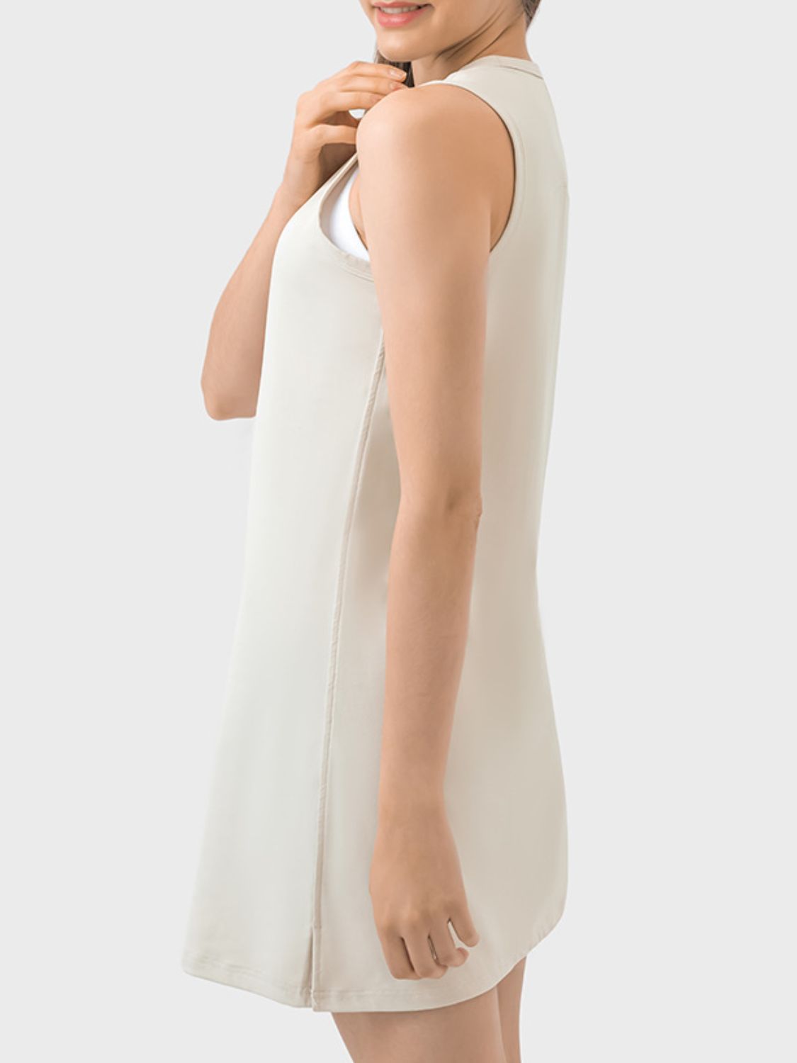 Round Neck Sleeveless Active Dress {5 colors}