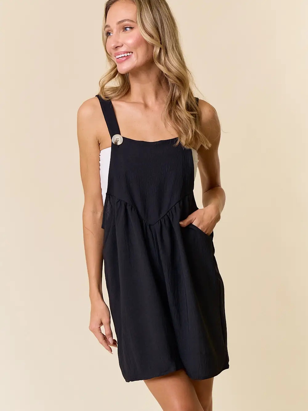 She's A Doll Romper: Black