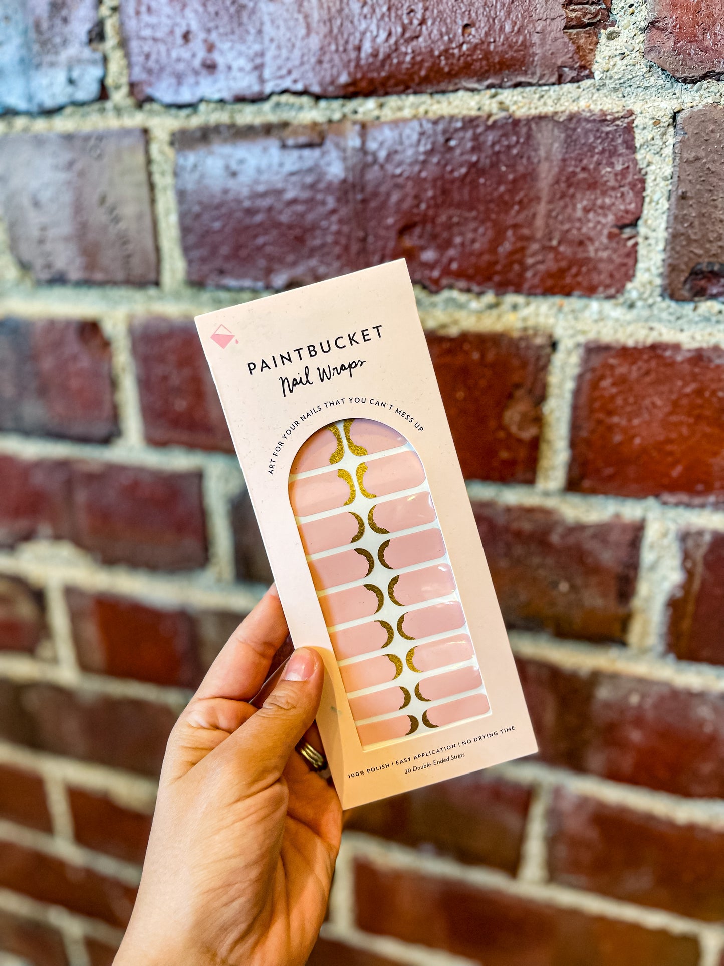 Pink + Gold Nail Wrap