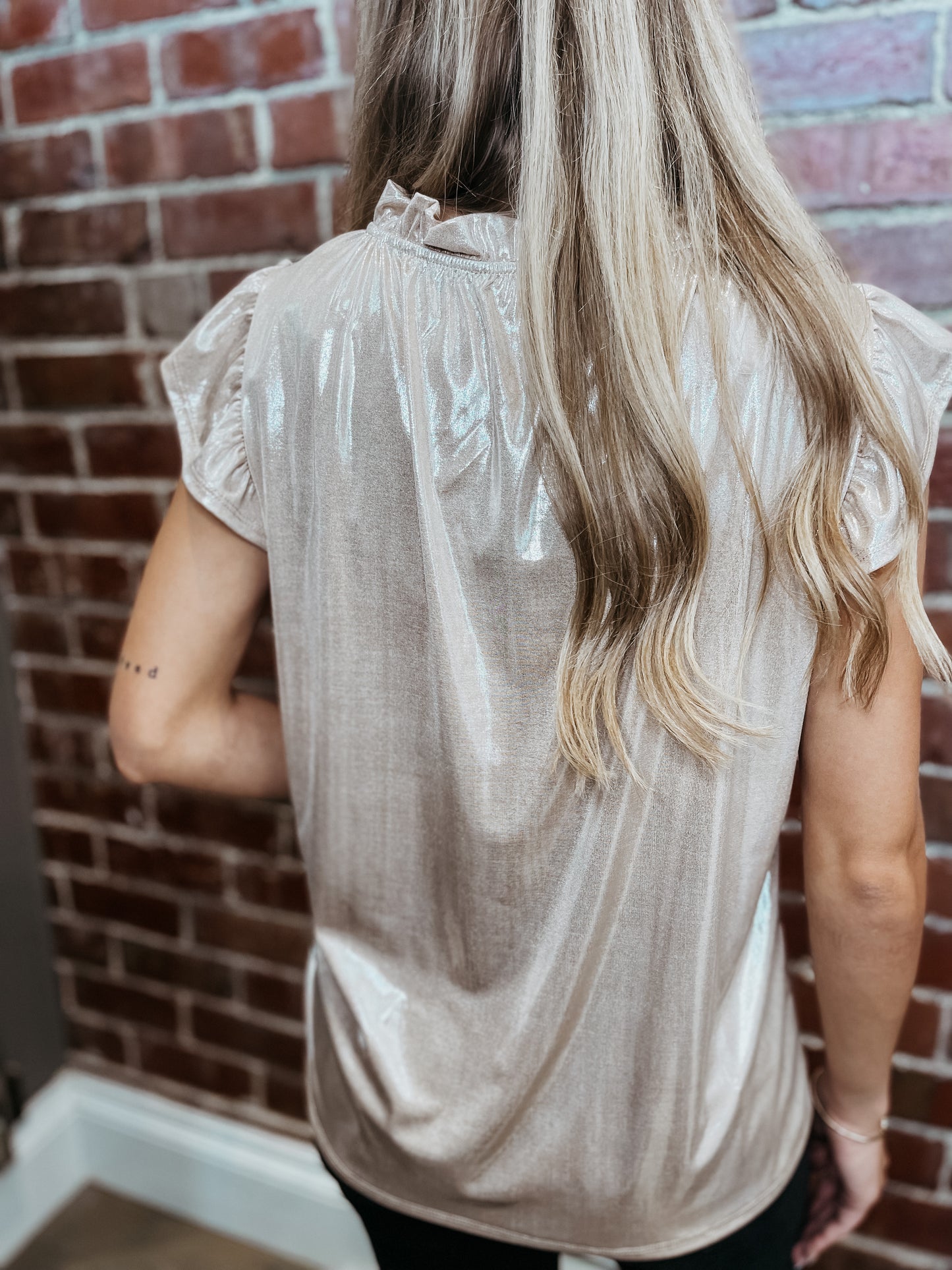Ruthie Foil Blouse {3 colors}