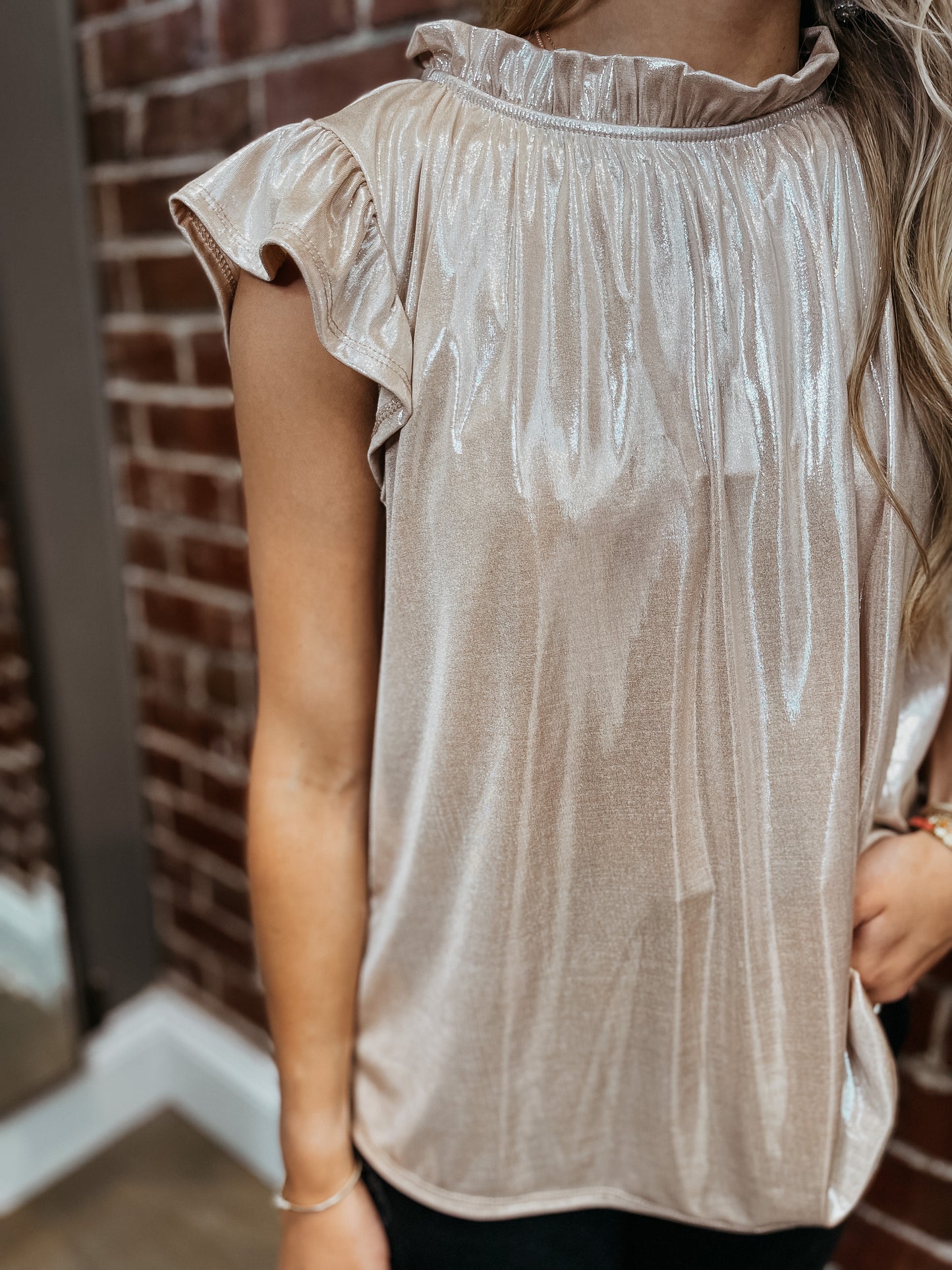 Ruthie Foil Blouse {3 colors}