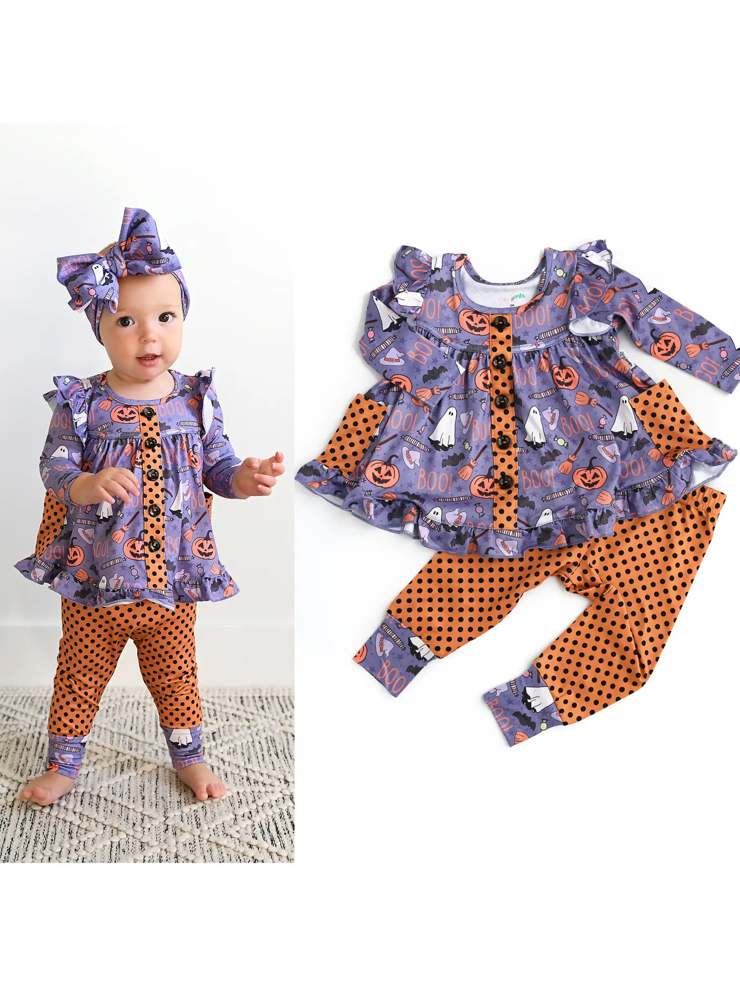 Raven Peplum Set