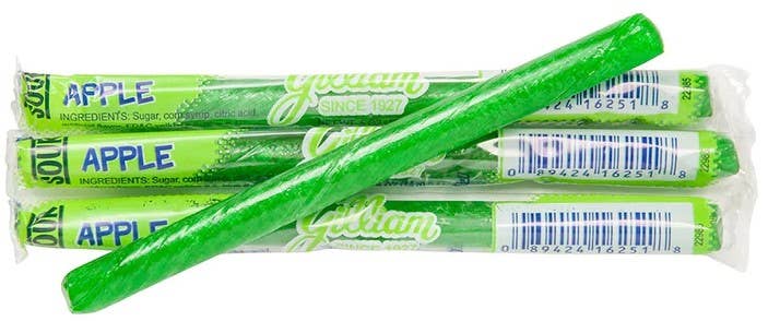 Gilliam's Old Fashion Candy Sticks: Sour Apple