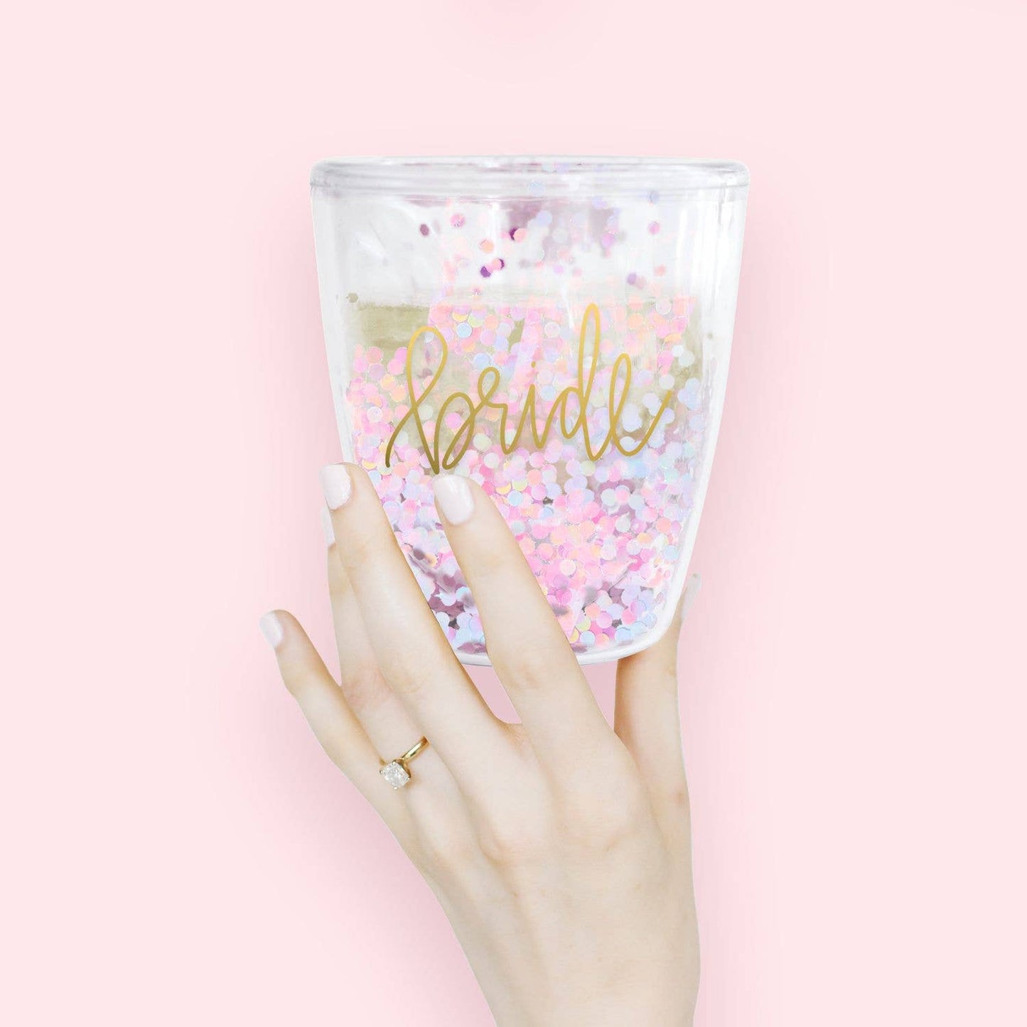 Glitter Wine Acrylic Bride (DEFECT)