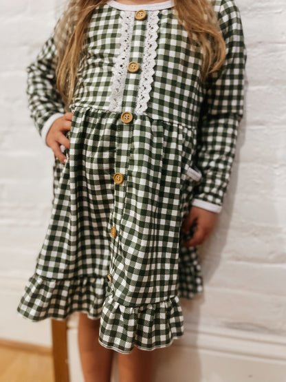 Green Plaid Dress