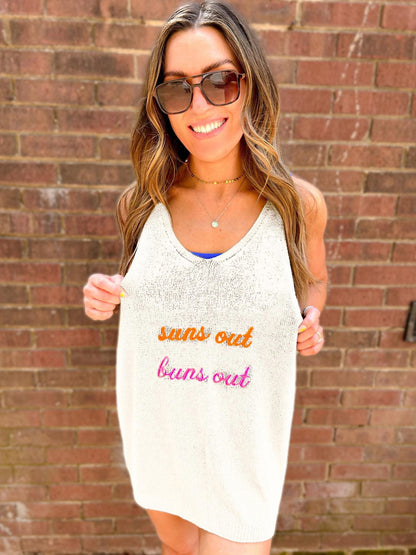 Knit Tank Coverup: PREORDER
