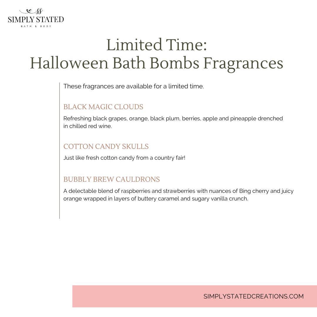 Bath Bombs Halloween Limited Time: Black Magic (black) Cloud