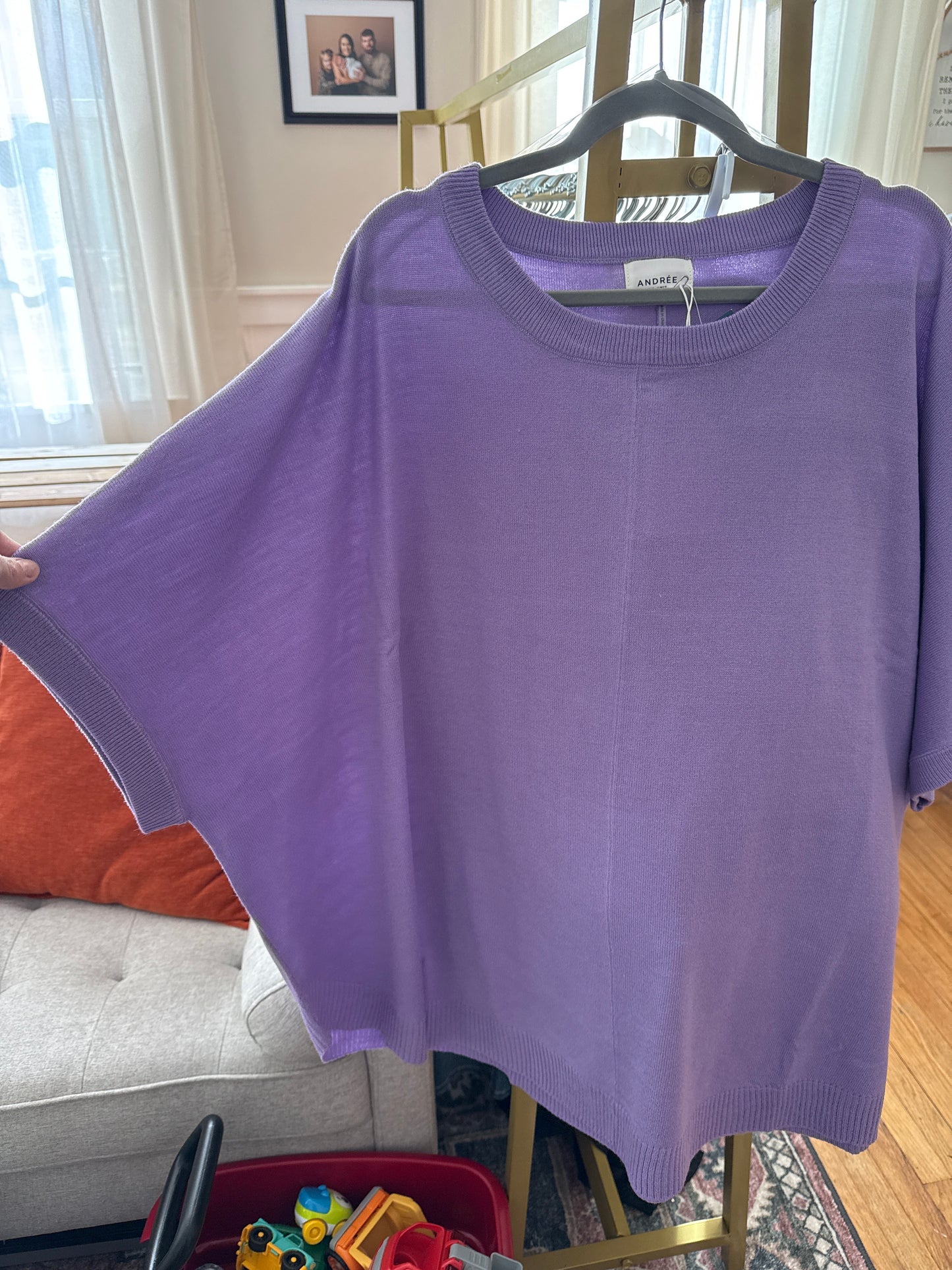 Lavender Flowy Top 1-2X