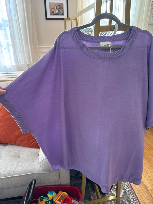Lavender Flowy Top 1-2X