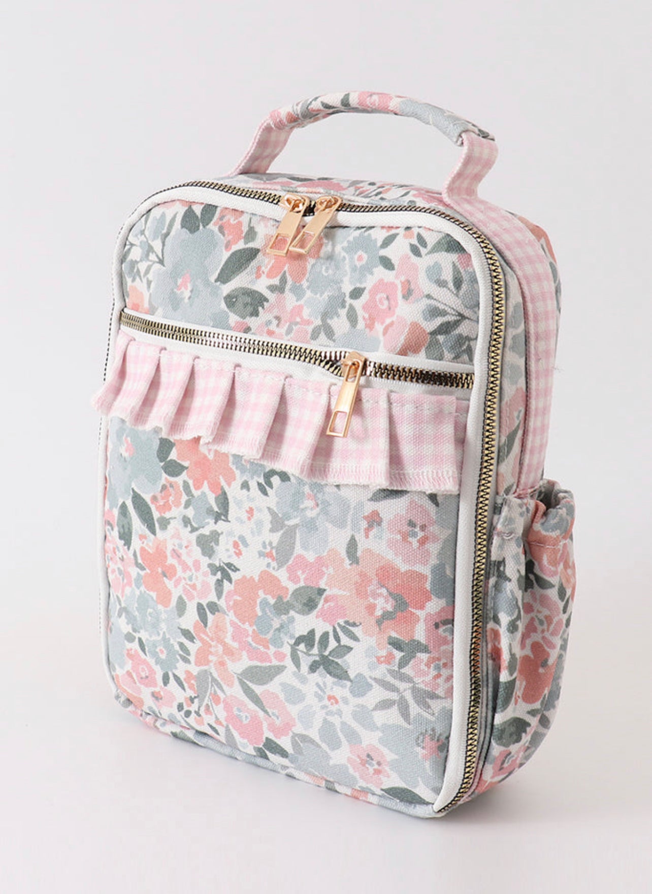 Pink & Mint Floral Lunch Box