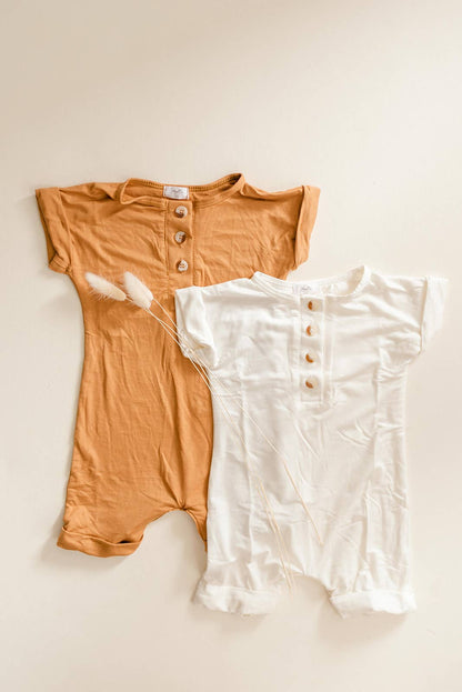 Baby Rompers: Camel