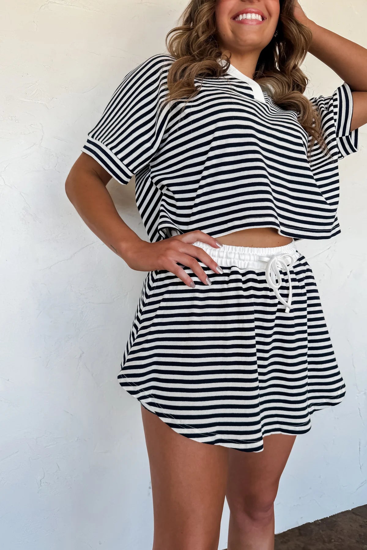 PREORDER Harbor Striped Skort Set: 2 colors