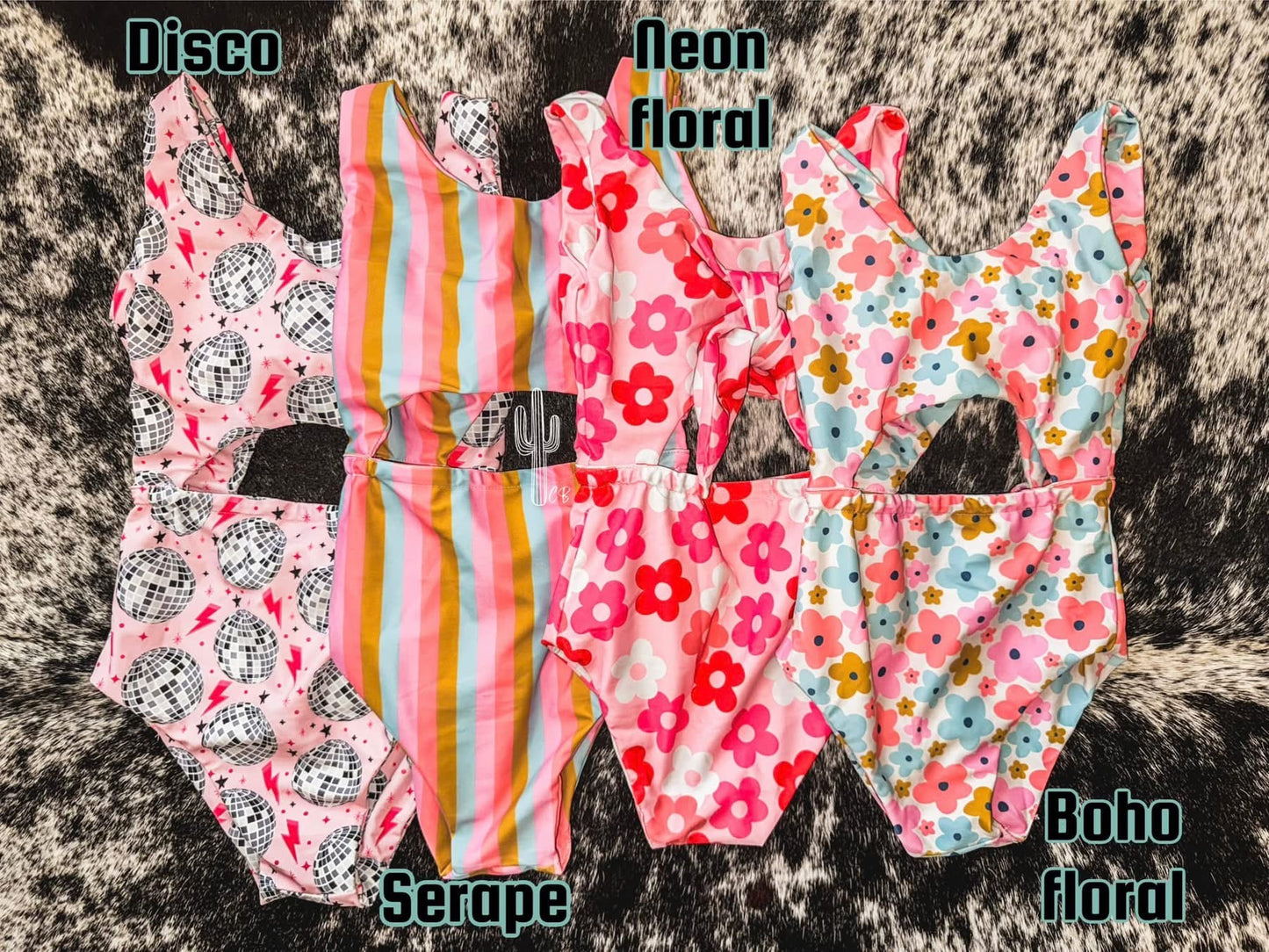 PREORDER SWIM: girls 1 piece TIE