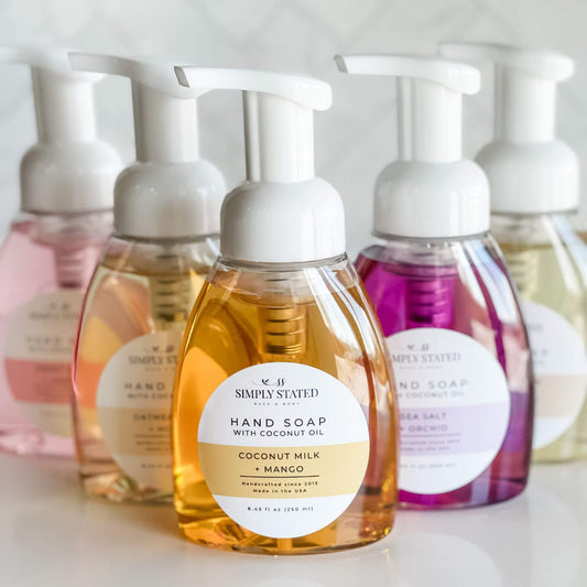 Signature Foaming Hand Soap-Gentle Natural Cleanser: Sweet Berry + Vanilla (dye-free)