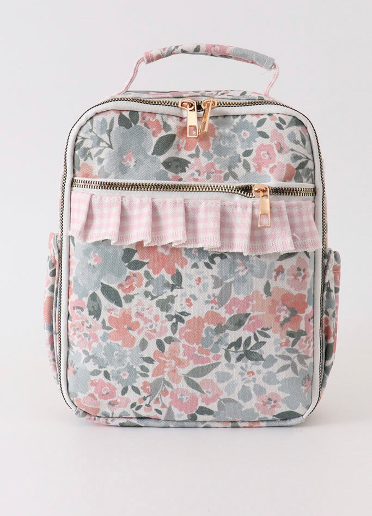 Pink & Mint Floral Lunch Box