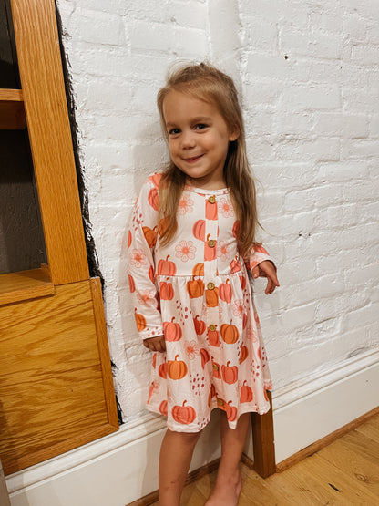 Daisies & Pumpkins Dress