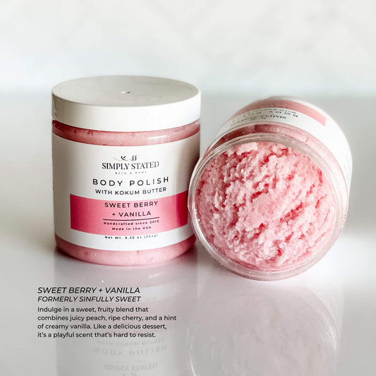 Signature Body Polish-Exfoliating Sugar Scrub: Sweet Berry + Vanilla