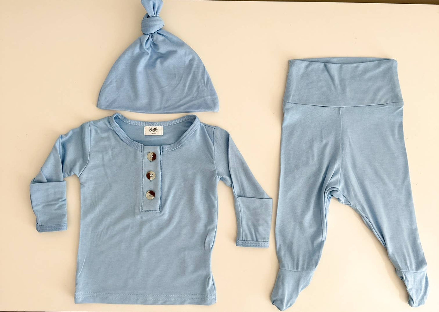 Top & Bottom Baby Outfit: Blue