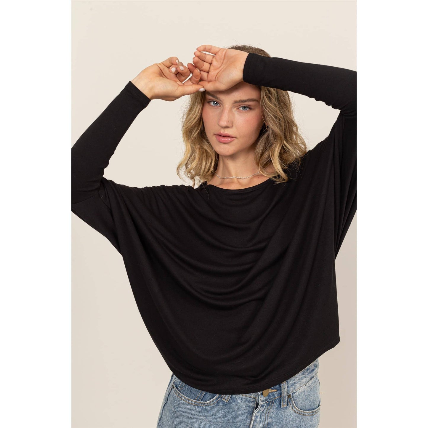 Dolman Long Sleeve: Black