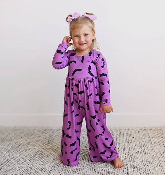 PREORDER: Echo Purple Bats Romper